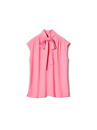 UNIQLO F.RISSO　ユニクロエフ・リッソ　ボウタイブラウスノースリーブ￥2990