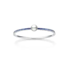 ミキモト オーシャン／ミキモト ロゴ コレクション ブレスレット￥1,375,000〜（白蝶真珠・サファイア・WGK18）