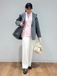 PLUS STYLE ワイドパンツ（ウォームリザーブ）