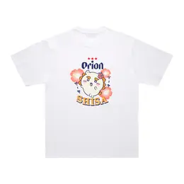 ちいかわ×オリオンビール シーサーのおみやげやさん Tシャツ　ホワイト_SHISA　後ろ