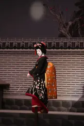 中村時蔵さんのお嬢吉三　舞台写真