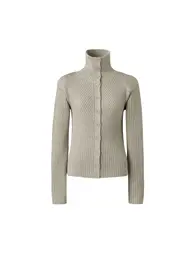 メリノブレンドハイネックカーディガン￥4990