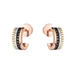 キャトル クラシック フープイヤリング ミニ ￥720500（予定価格）（イエローゴールド、ピンクゴールド、ホワイトゴールド、ダイヤモンド、ブラウンPVD）