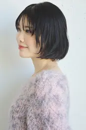 30代 髪型 ボブのサイド