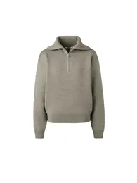 ダブルフェイスハーフジップセーター￥4990