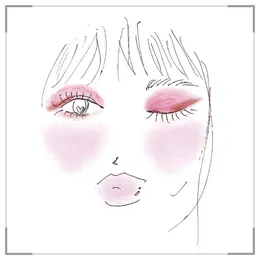 ディオール秋新色　青みピンクメイク　ムード