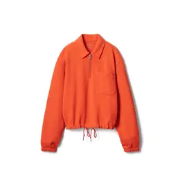 スウェットハーフジップシャツ￥3990