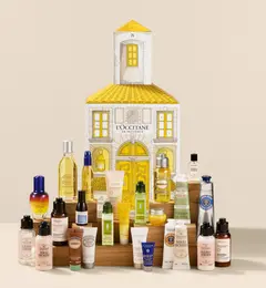 クリスマスコフレ　2025　ロクシタン　アドベントカレンダー　ロクシタン プレミアムアドベントカレンダー 2025 ￥29150（2025年10月29日限定発売） セット内容：現品6個、ミニ製品18個 計24個入り　BOXサイズ(約)：縦37×横22×奥行22cm ＊画像はイメージのため実際の内容とは異なることがあります