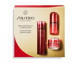 クリスマスコフレ　2025　SHISEIDO ファースト エクスペリエンスキット　￥5940（2025年11月1日数量限定発売）  セット内容：SHISEIDO アルティミューン™ パワライジング セラム 15mL、SHISEIDO オイデルミン エッセンスローション 30mL、SHISEIDO エッセンシャルイネルジャ ハイドレーティング クリーム 15g