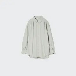 リネンブレンドオーバーサイズシャツ￥3990