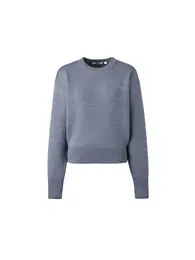 ダブルフェイスクルーネックセーター¥3990