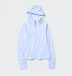 ウルトラストレッチエアリズム UV カットフルジップパーカ（UPF50＋）￥2990