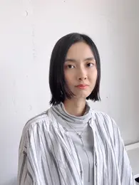 30代 髪型・ボブの正面