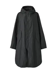 ユニクロ ユー　フーデッドロングコート￥9990