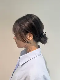 30代髪型・ロングのサイド