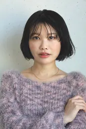 30代 髪型・ボブの正面