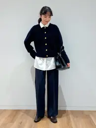 PLUS STYLE ワイドパンツ（ウォームリザーブ）