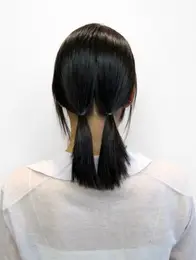 30代髪型・ミディアムのヘアアレンジプロセス1