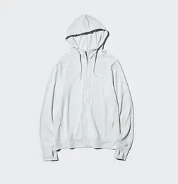 エアリズム UVカットメッシュフルジップパーカ（UPF50＋）￥2990