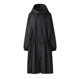  コットンフーデットコート￥12900