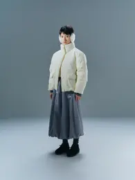 ザ・ノース・フェイス コリアコレクション　アウター　ロングスカートコーデ