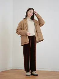 ユニクロ　UNIQLO JW ANDERSON アンダーソン　コラボ　コレクション　2025 秋冬　おすすめ　人気　コーデ　パフテックユーティリティジャケット　ラムクルーネックセーター