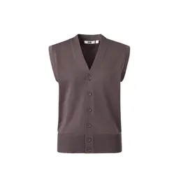 ユニクロ ユー　ウォッシャブルボタンダウンニットベスト￥2990