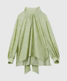 ロペ　ハンドフラワーバックタイブラウス　￥27500