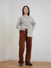 ユニクロ　UNIQLO JW ANDERSON アンダーソン　コラボ　コレクション　2025 秋冬　おすすめ　人気　コーデ　ブラッシュドコットンオーバーサイズシャツ