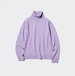 カシミヤタートルネックセーター￥12900