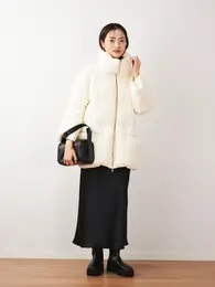 PLST　HARUNOBUMURATA プラステ　ハルノブムラタ　秋　冬　11月28日　発売　大人気　コラボ　第二弾　オーバーサイズダウンコート　モノトーン　コーデ