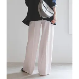 ノーブル　新作　エステルツイルストレッチスラックスパンツ　バック