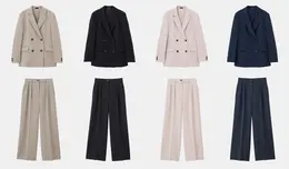 プラステ　トリアセブレンドダブルジャケット＆トリアセブレンド2タックワイドパンツ　カラバリ